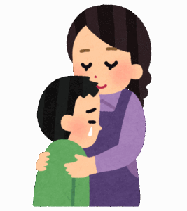 泣いている男性