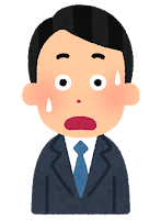 焦る男性