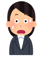 焦る女性